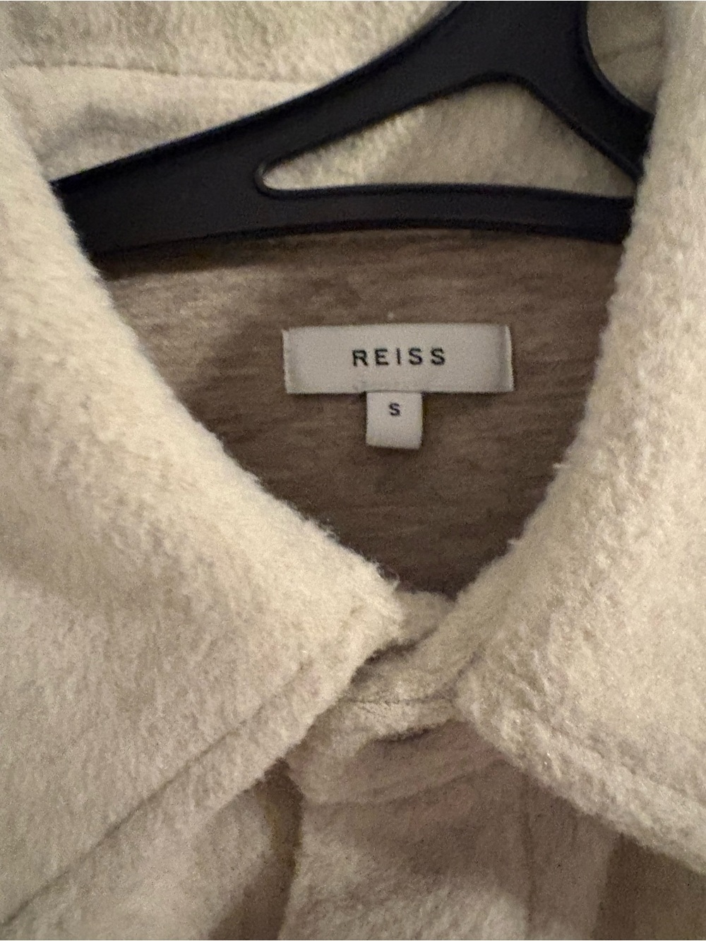 Reiss Cream Lightweight Overshirt Jacket - Picture 2 of 2